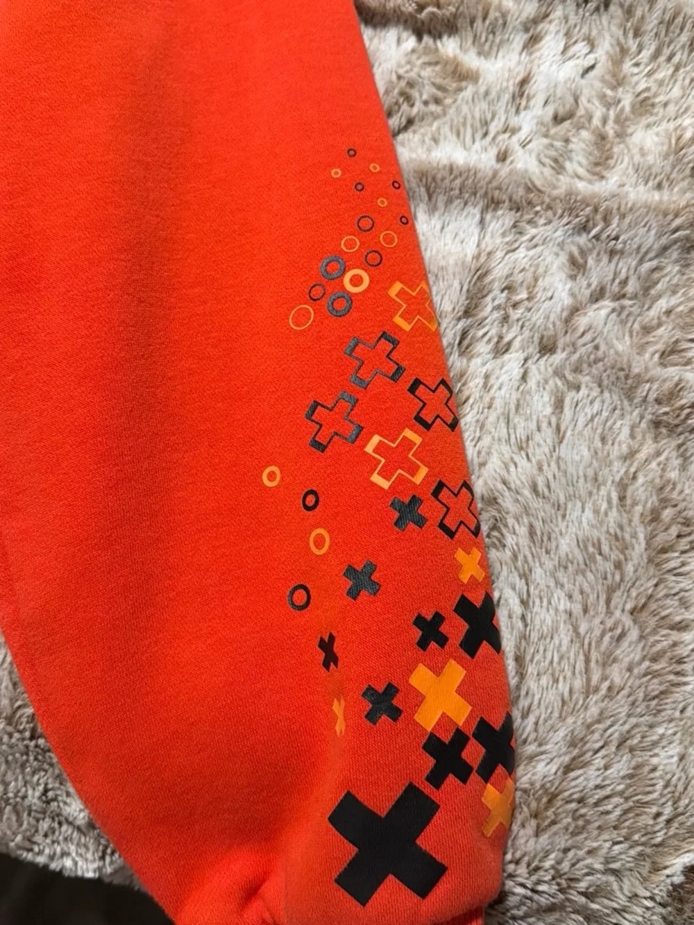 Nike Kids Red CR7 Hoodie with Gold Swoosh